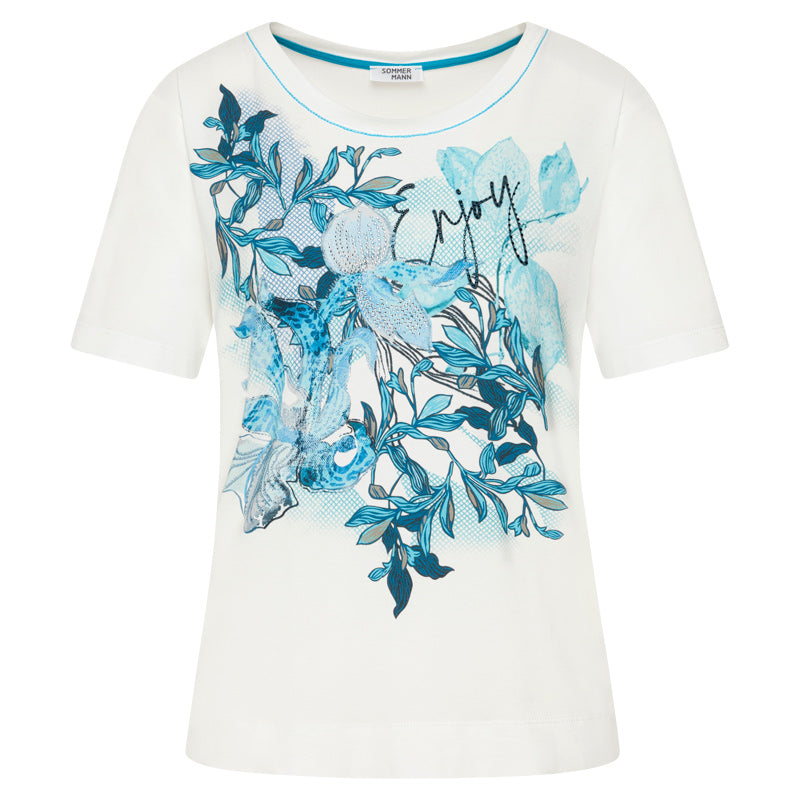 T-shirts korte mouw blauw Sommermann