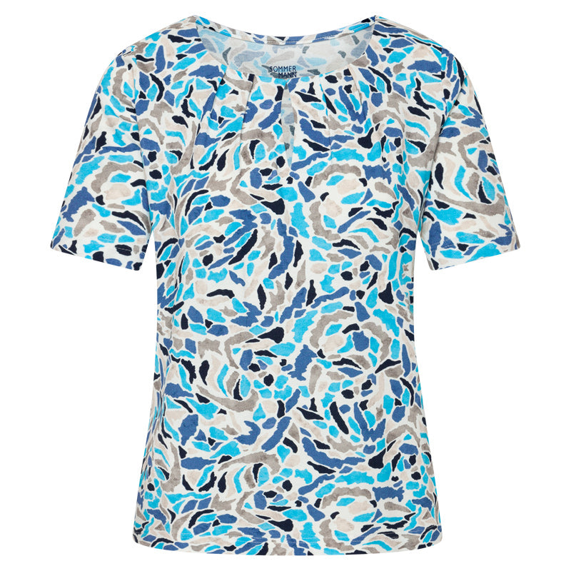 T-shirts korte mouw blauw Sommermann