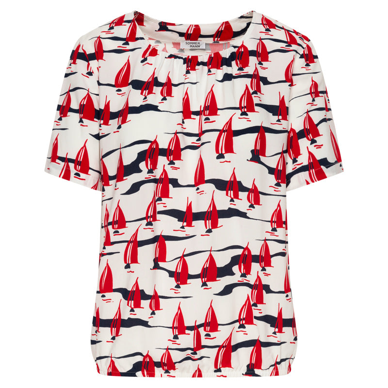 T-shirts korte mouw rood Sommermann