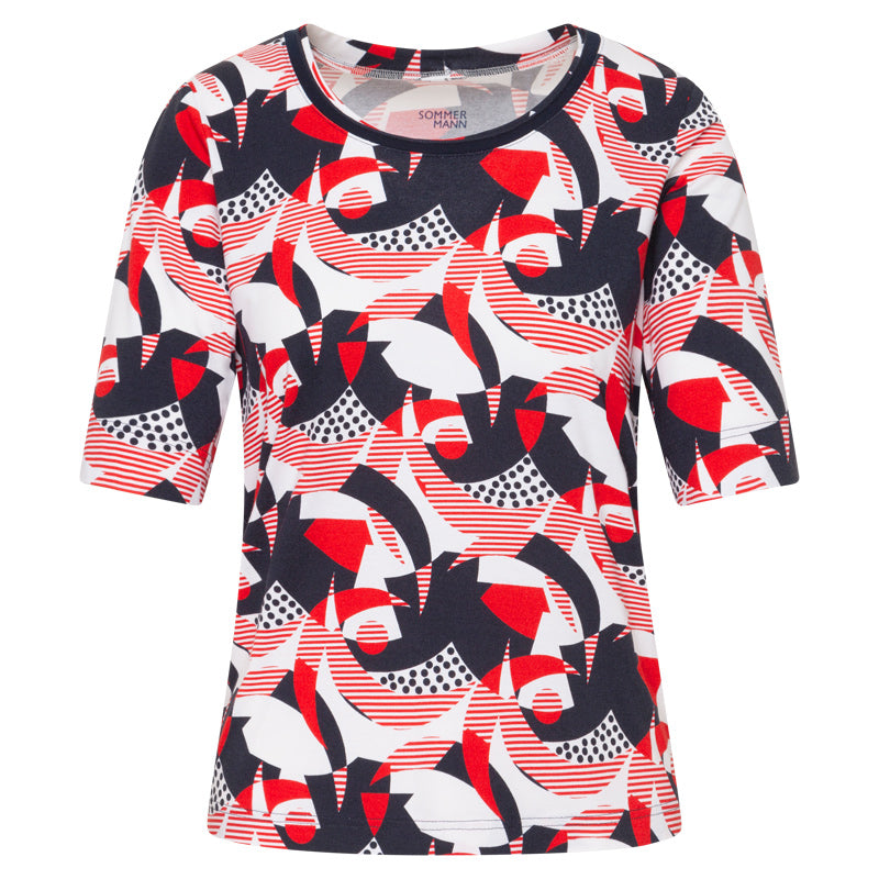 T-shirts korte mouw rood Sommermann