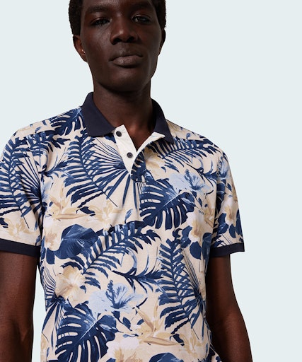 Polo's korte mouw blauw Pierre Cardin