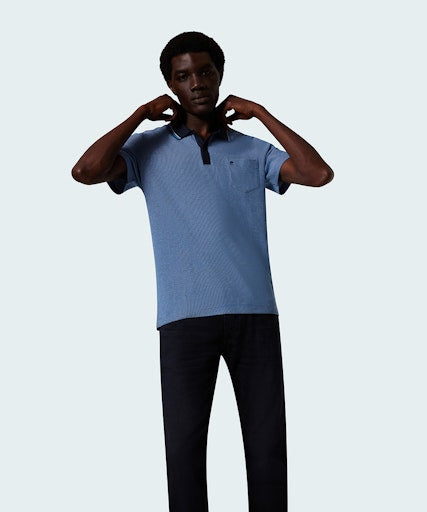 Polo's korte mouw blauw Pierre Cardin