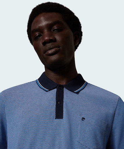 Polo's korte mouw blauw Pierre Cardin