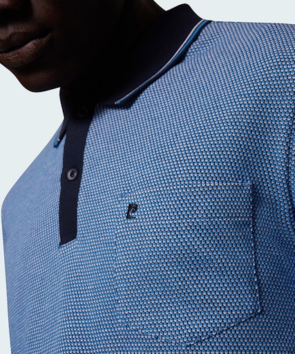 Polo's korte mouw blauw Pierre Cardin