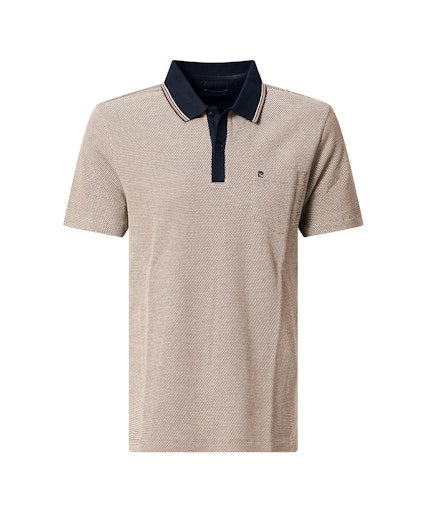 Polo's korte mouw beige Pierre Cardin