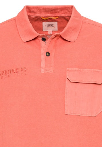 Polo's korte mouw rood Camel active