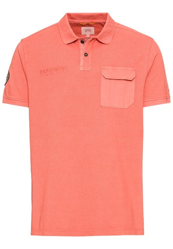 Polo's korte mouw rood Camel active