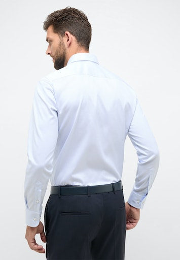 Hemden lange mouw blauw ETERNA