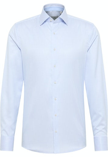 Hemden lange mouw blauw ETERNA