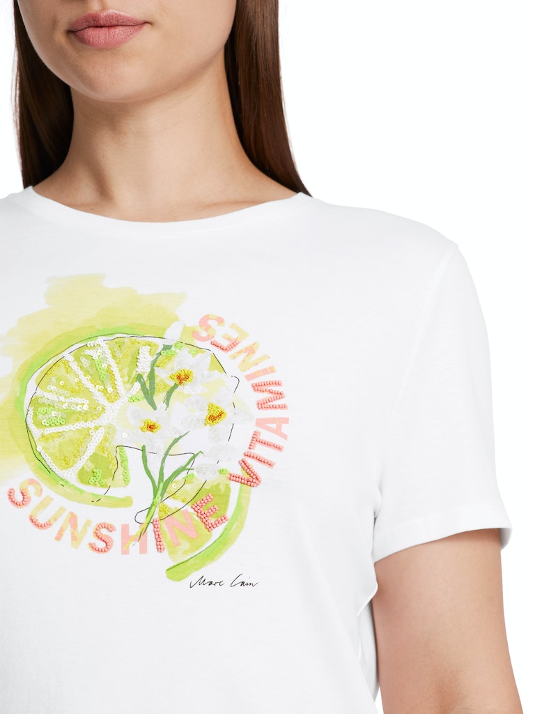 T-shirts korte mouw wit Marc Cain