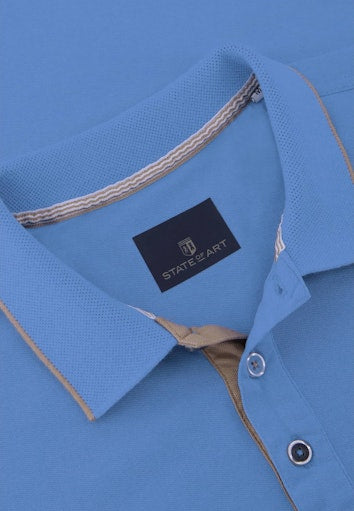 Polo's korte mouw blauw State of Art