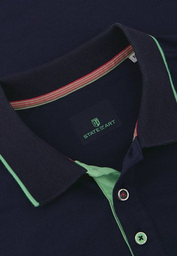 Polo's korte mouw blauw State of Art