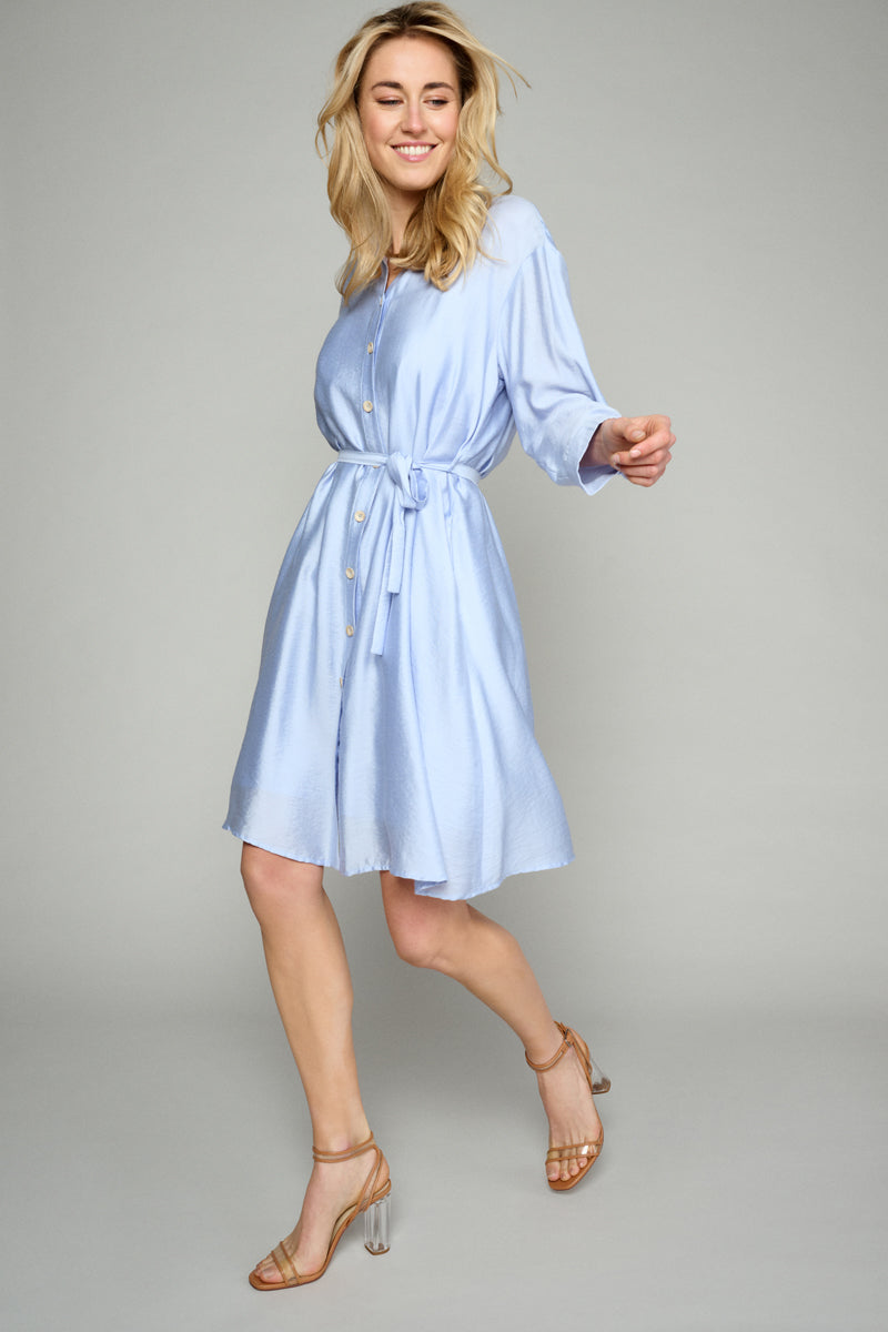 Jurken lange mouw paars Marie Méro