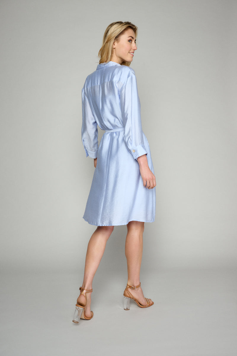 Jurken lange mouw paars Marie Méro