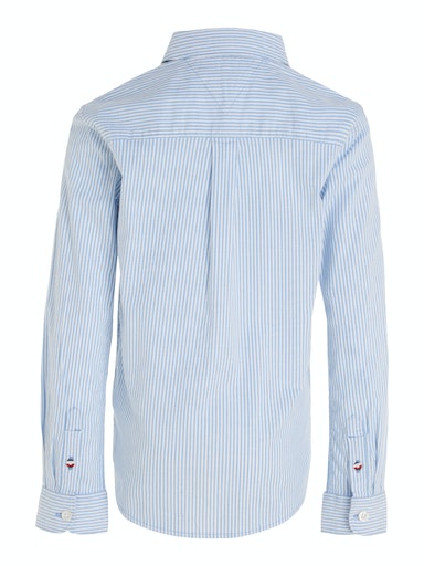 Hemden lange mouw blauw Tommy Hilfiger