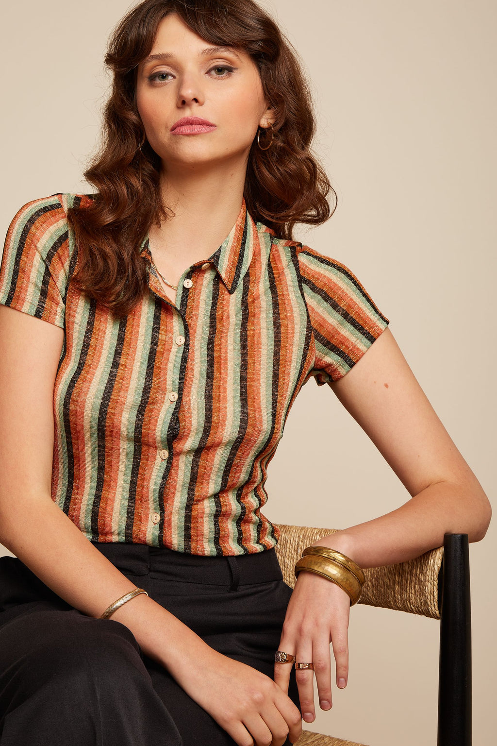 Blouses korte mouw multicolor King Louie