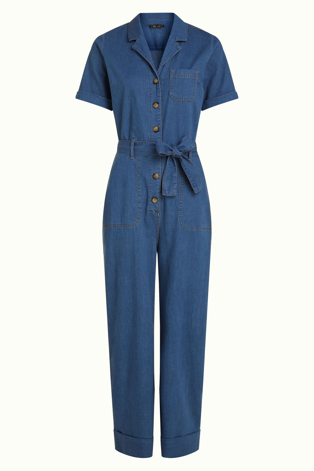 Jumpsuits korte mouw blauw King Louie