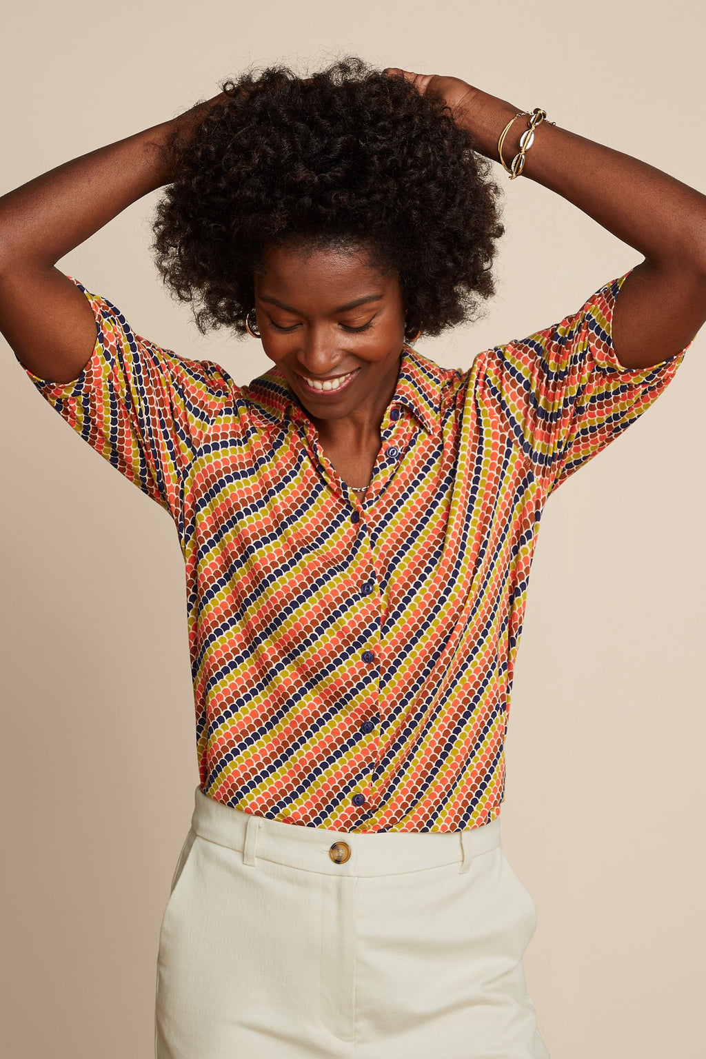 Blouses korte mouw multicolor King Louie