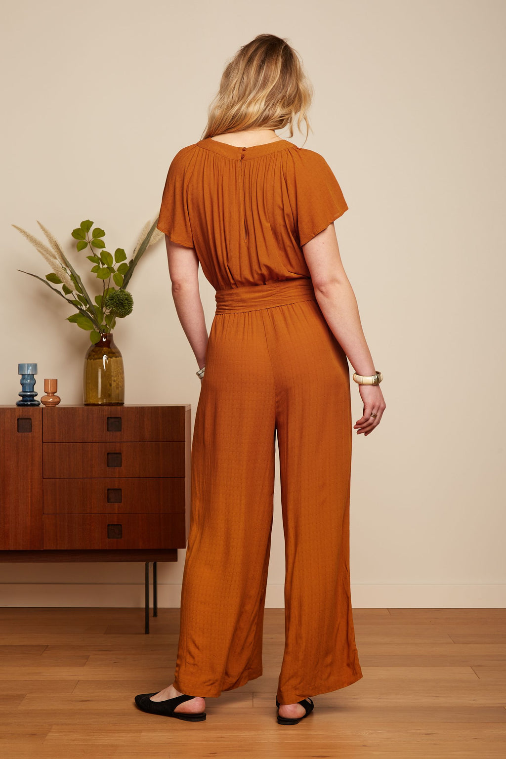 Jumpsuits korte mouw bruin King Louie