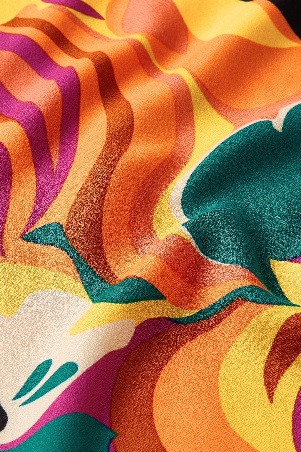 Jurken korte mouw oranje King Louie