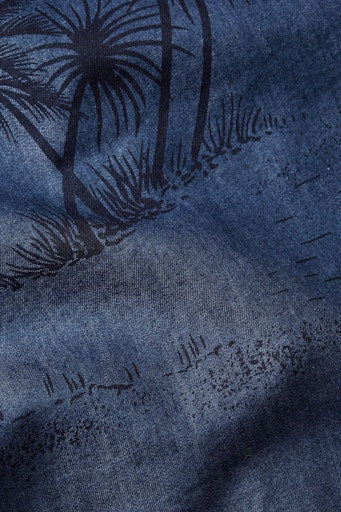 Blouses korte mouw blauw King Louie