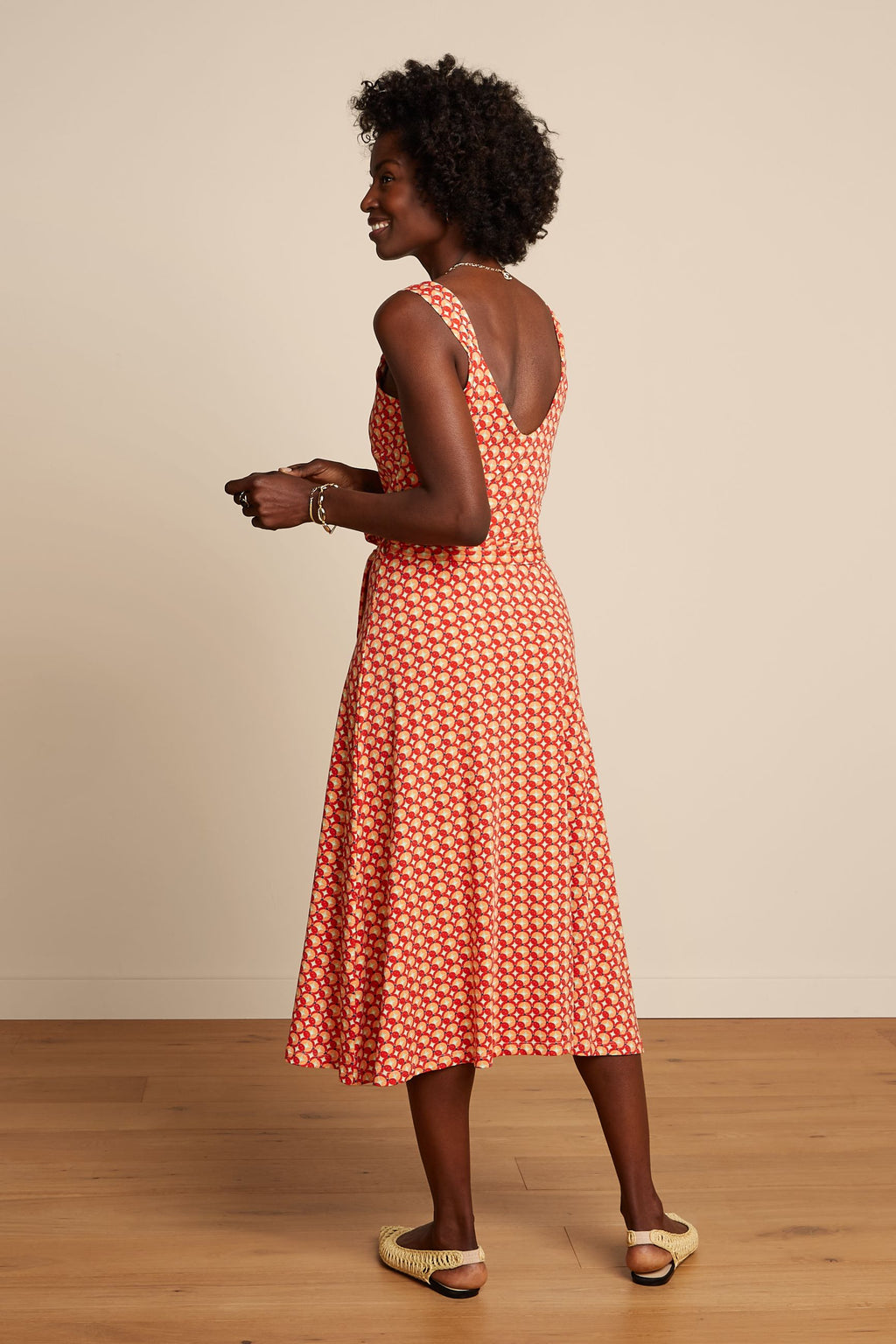 Jurken zonder mouw rood King Louie