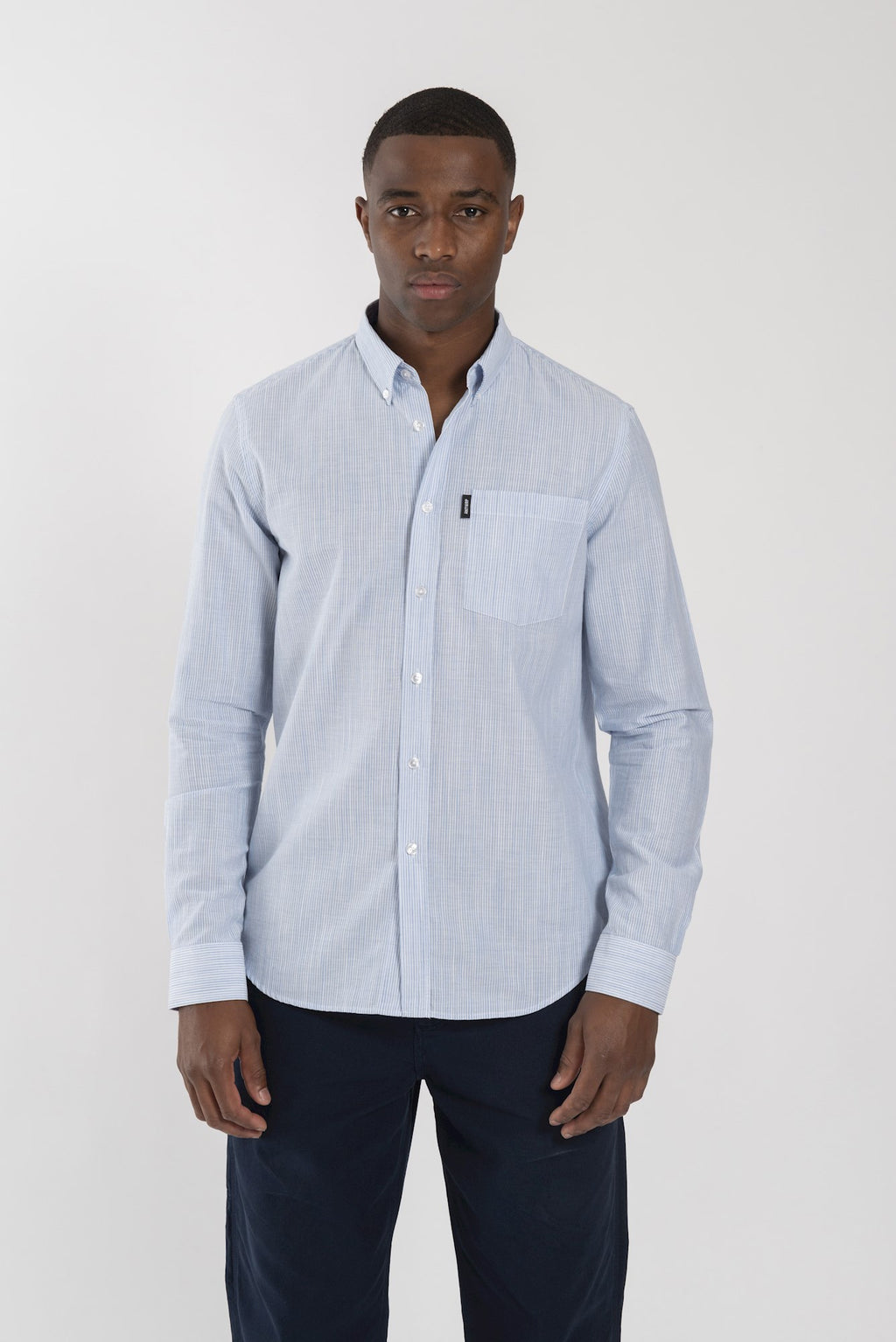 Hemden lange mouw blauw ANTWRP