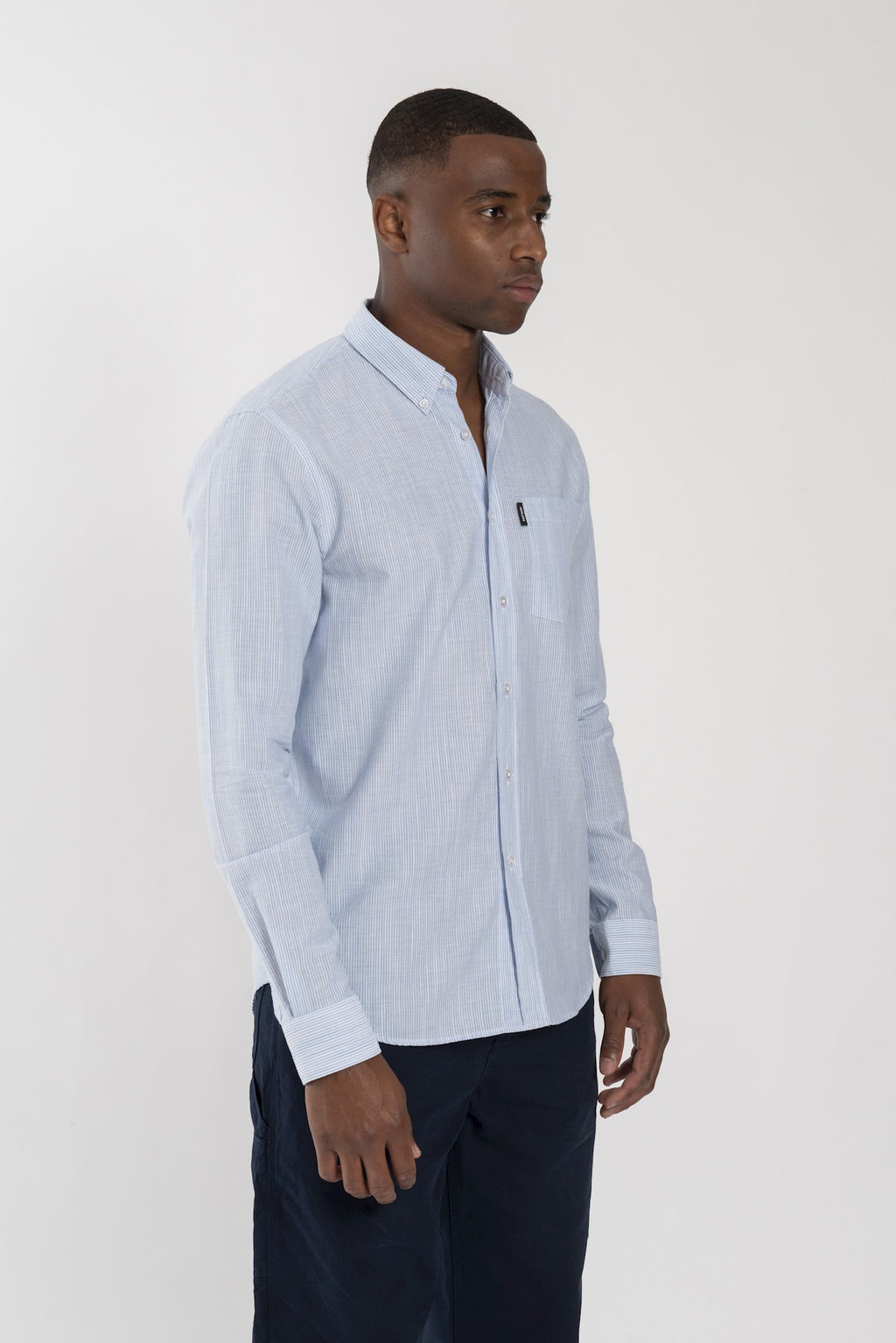 Hemden lange mouw blauw ANTWRP