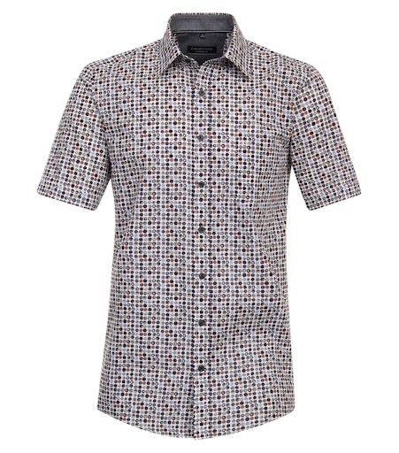 Hemden korte mouw grijs Casa Moda