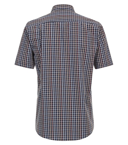 Hemden korte mouw blauw Casa Moda