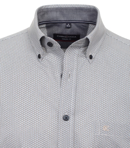 Hemden korte mouw bruin Casa Moda