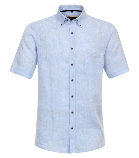Hemden korte mouw blauw Casa Moda