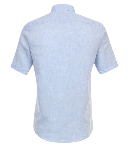 Hemden korte mouw blauw Casa Moda