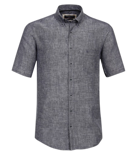 Hemden korte mouw blauw Casa Moda
