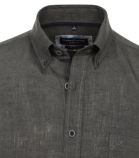 Hemden korte mouw groen Casa Moda
