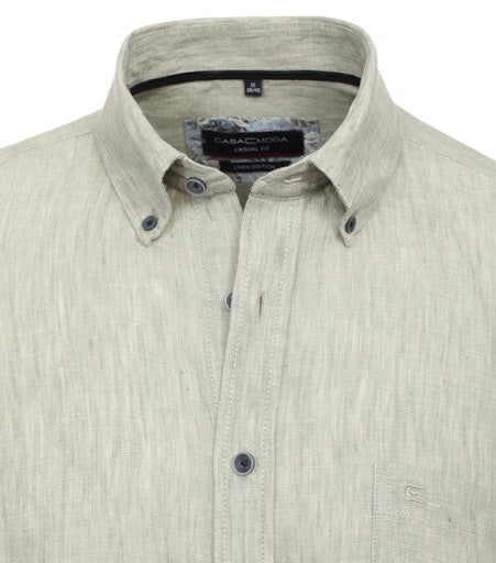 Hemden korte mouw groen Casa Moda