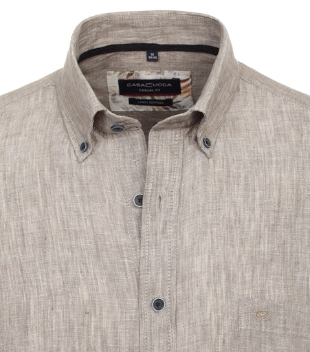 Hemden korte mouw beige Casa Moda