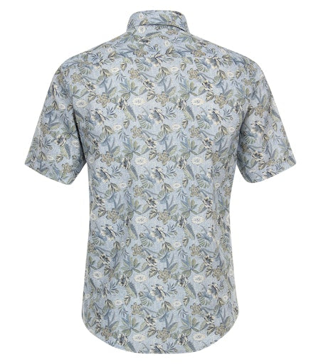 Hemden korte mouw blauw Casa Moda