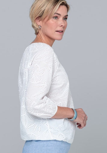 Blouses lange mouw wit Bianca
