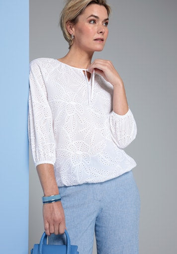 Blouses lange mouw wit Bianca