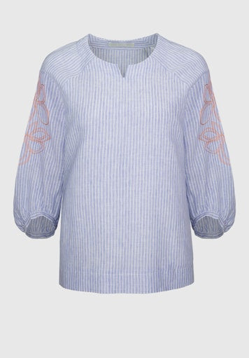 Blouses lange mouw blauw Bianca