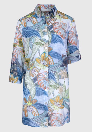 Blouses lange mouw blauw Bianca