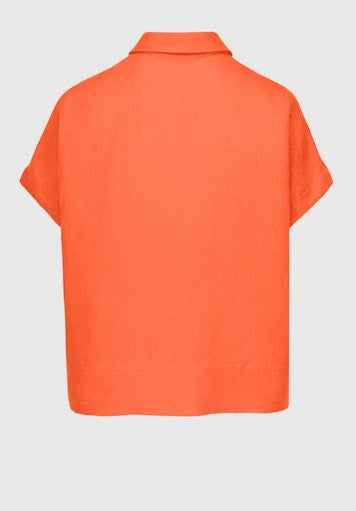 Blouses korte mouw oranje Bianca