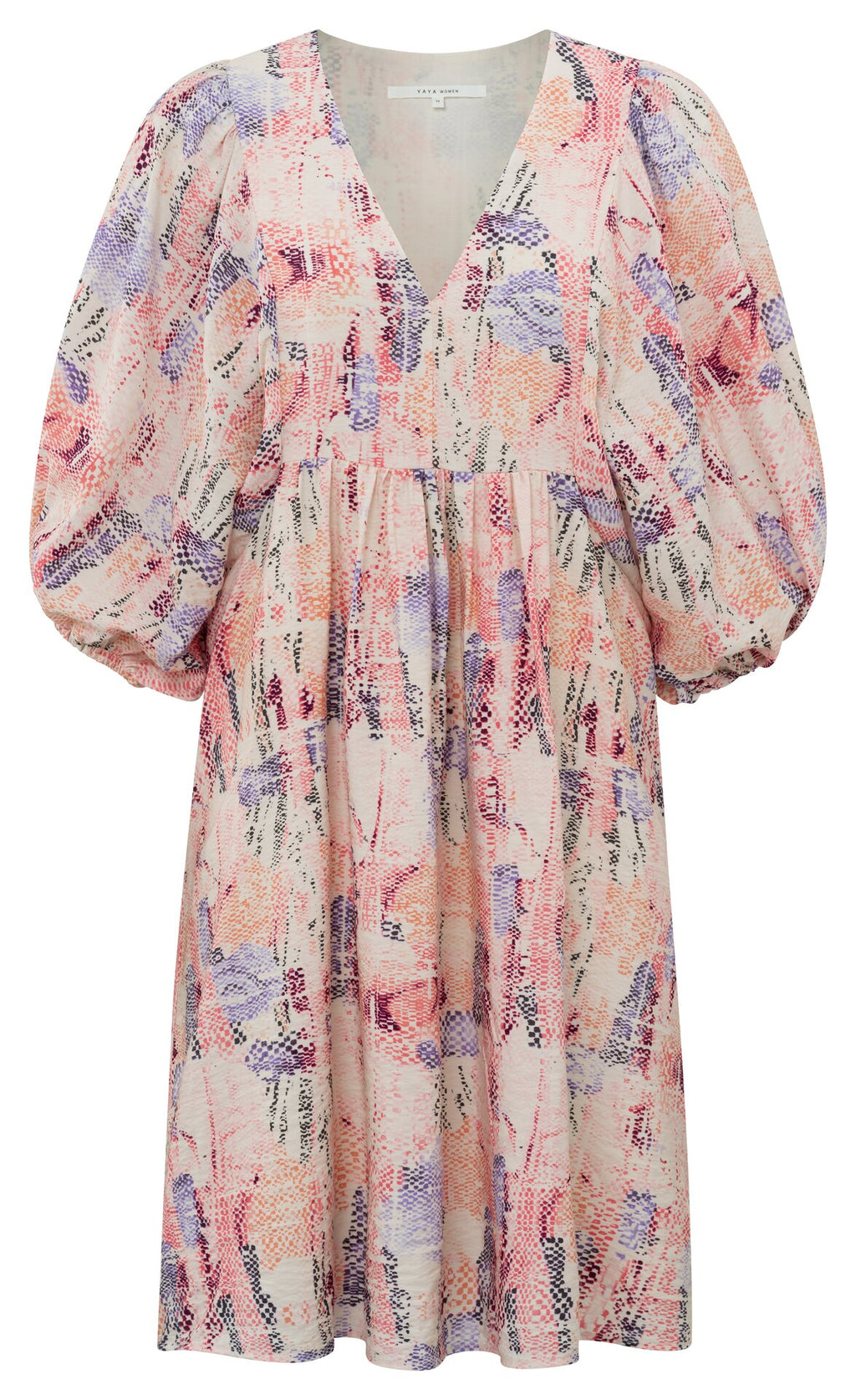 Jurken korte mouw roze YAYA