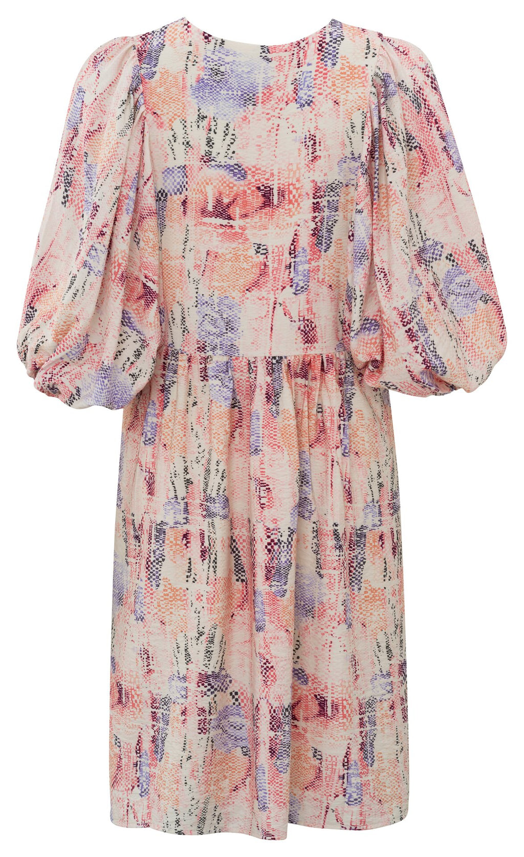 Jurken korte mouw roze YAYA