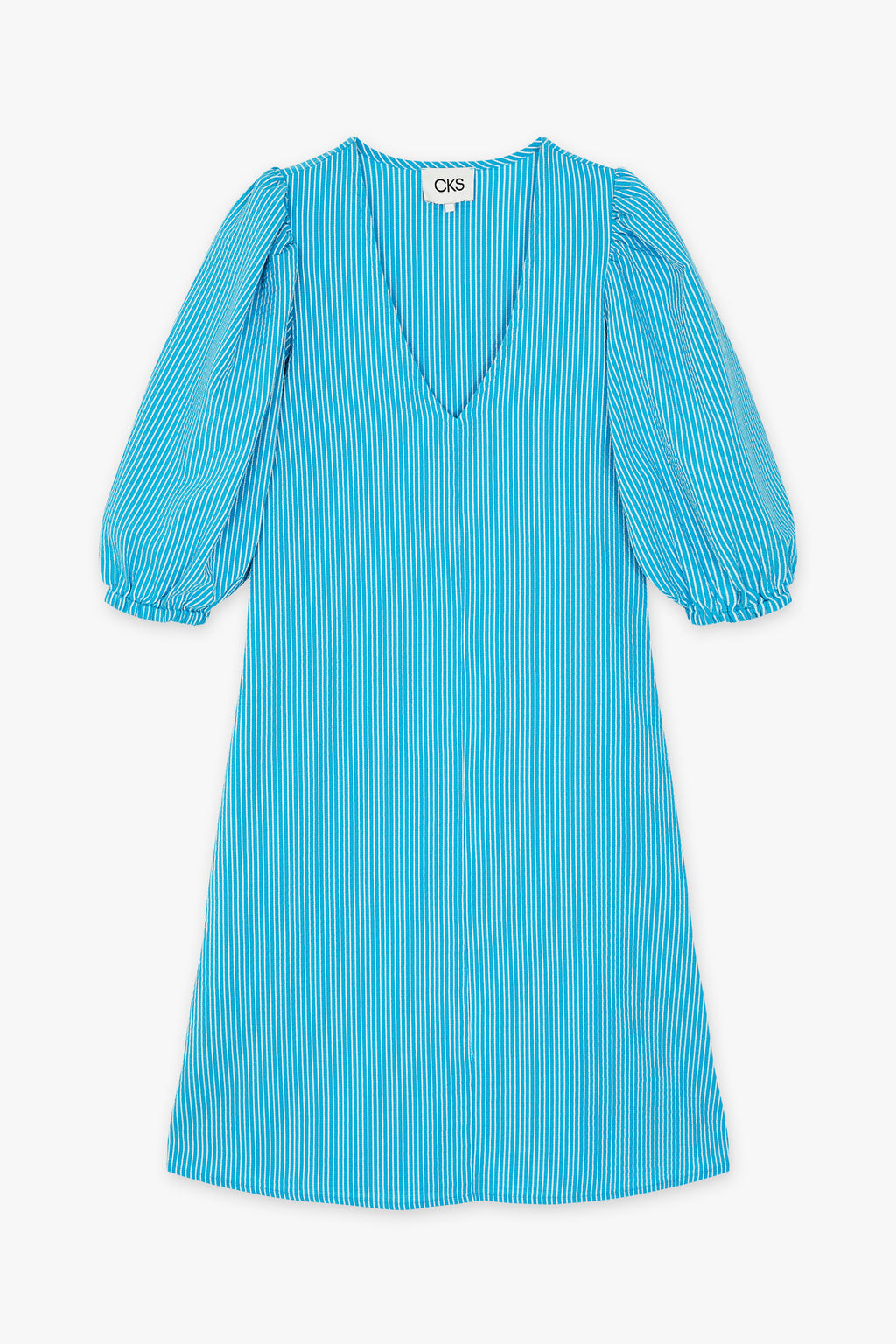 Jurken lange mouw blauw CKS