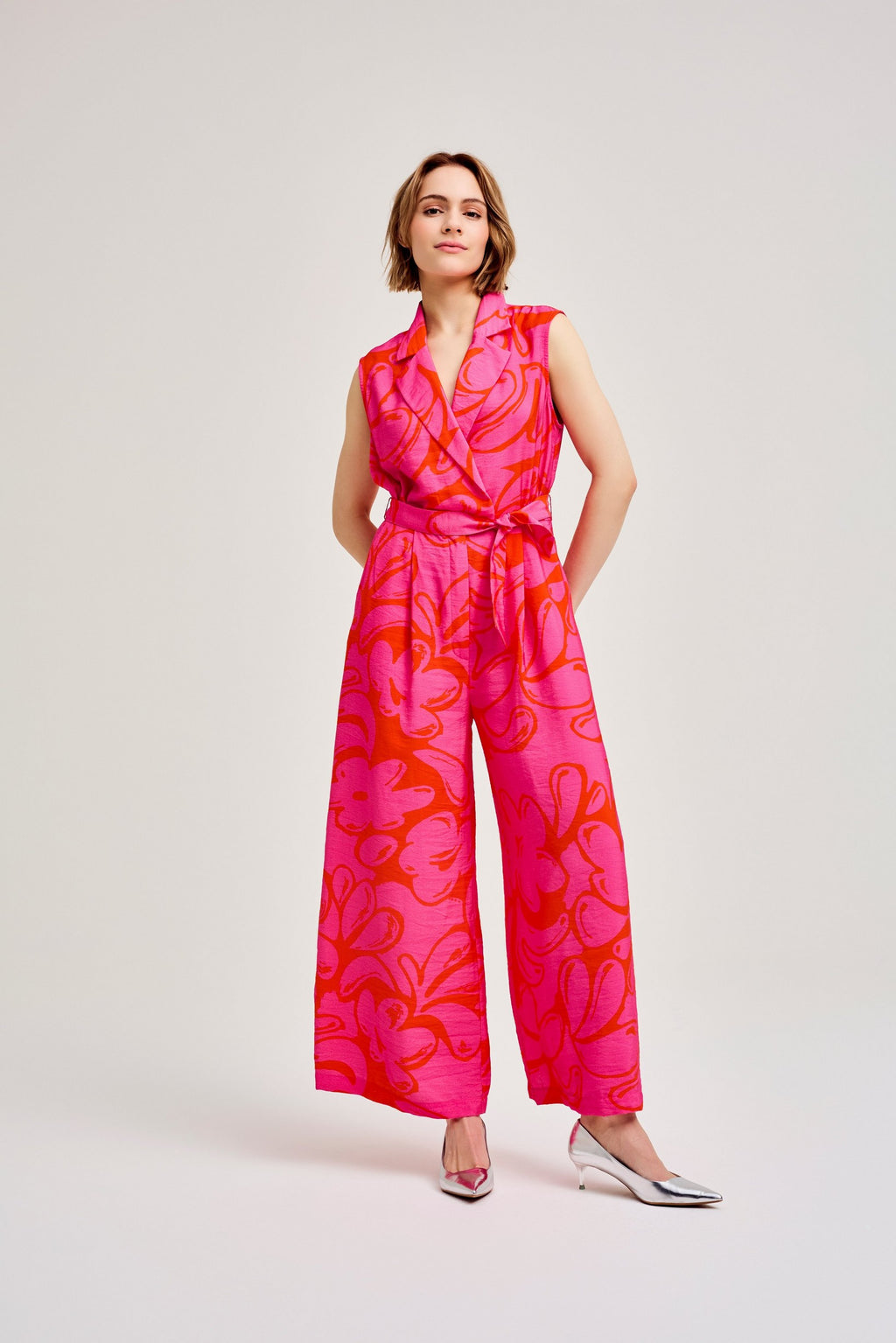 Jumpsuits zonder mouw roze CKS