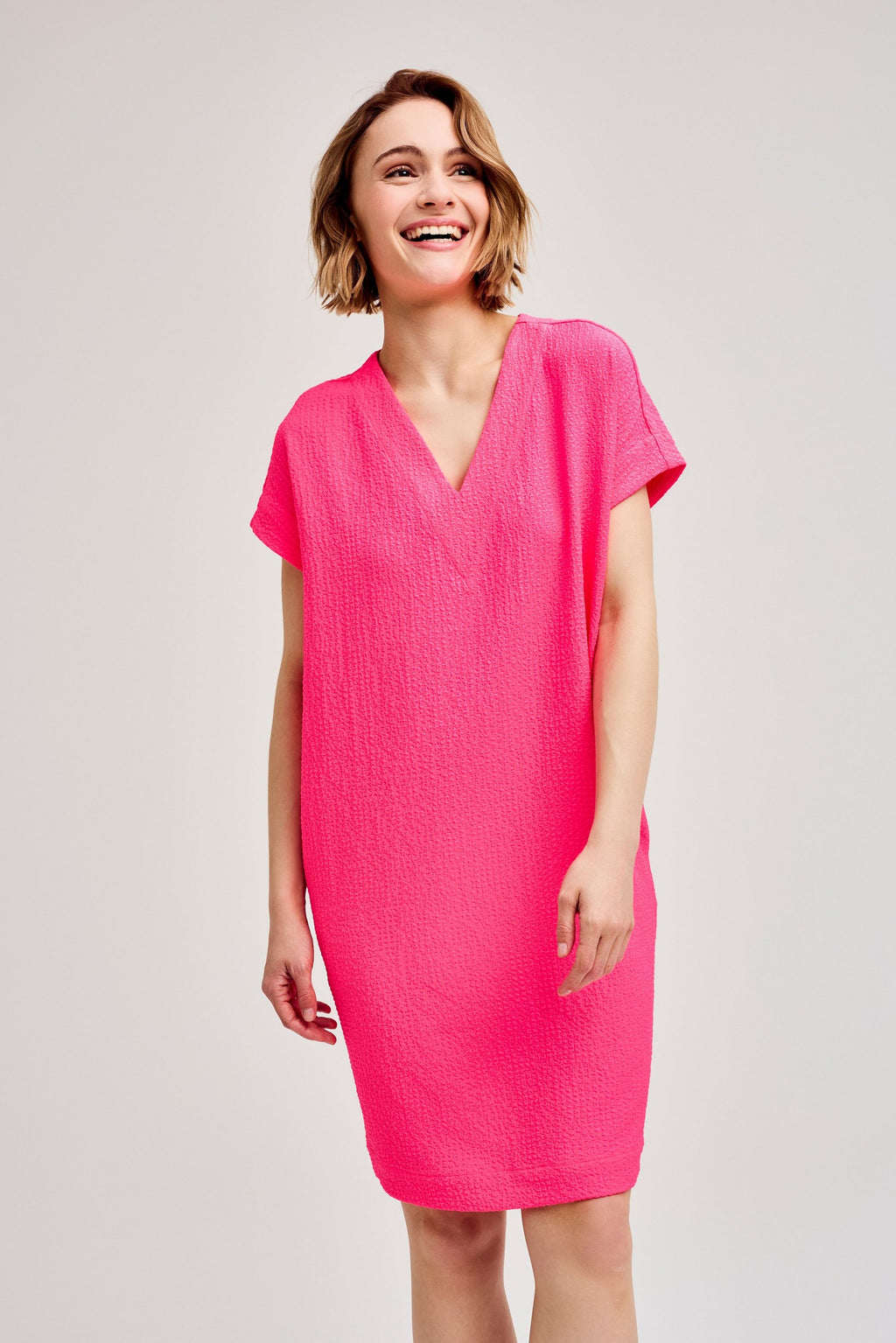 Jurken korte mouw roze CKS