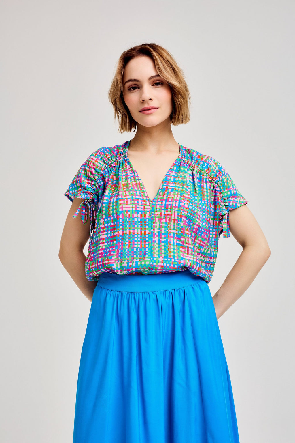 Blouses korte mouw multicolor CKS