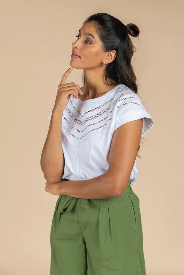 T-shirts korte mouw wit Four Roses